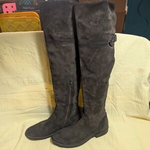 Frye Shirley over-the-knee suede boots dark brown size 8 and 1/2